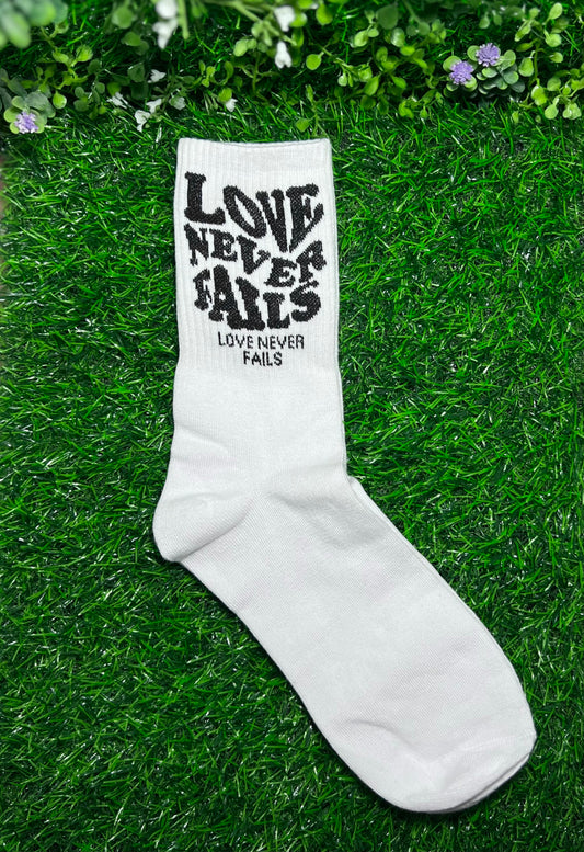 Love Never Fails Socks