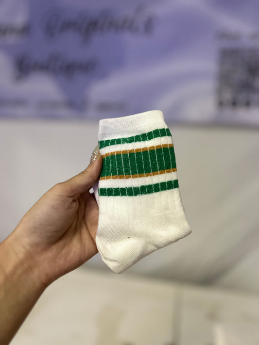 Green Striped Sock