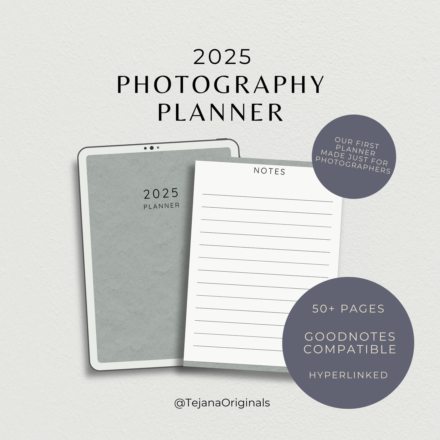 2025 Photography Planner